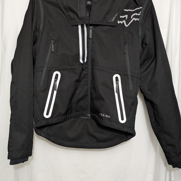 Fox Moto Jacket Removable Armor Sleeves Collar Medium